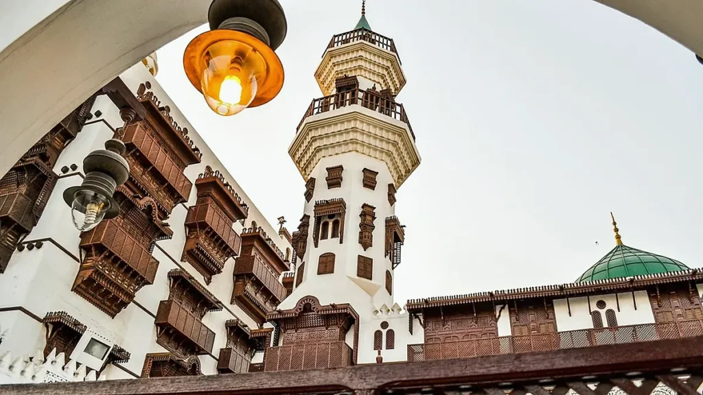 Mosque architecture illustrating changed return times from Taneem